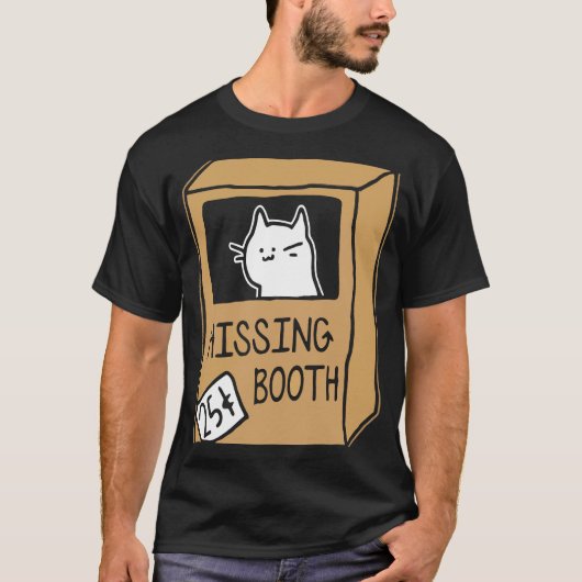 Hissing Booth Kitten Kitty Cat Furmdad voor C T-shirt (Voorkant)