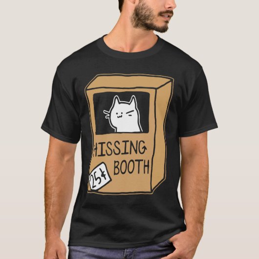 Hissing Booth Kitten Kitty Cat Furmdad voor C T-shirt (Voorkant)