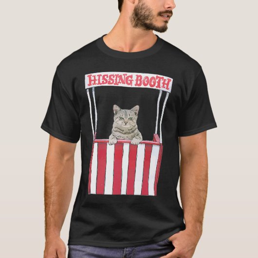Hissing Booth Kitten Kitty Cat Furmdad voor C T-shirt (Voorkant)