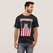 Hissing Booth Kitten Kitty Cat Furmdad voor C T-shirt (Voorkant volledig)