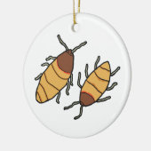 Hissing Cockroach Keramisch Ornament (Links)