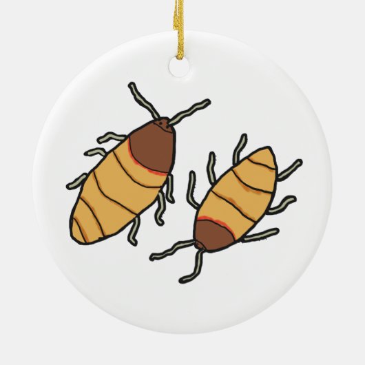 Hissing Cockroach Keramisch Ornament (Achterkant)