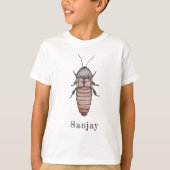 Hissing Cockroach Name T-Shirt (Child) (Voorkant)