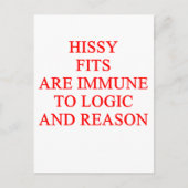 hissy fit briefkaart (Voorkant)