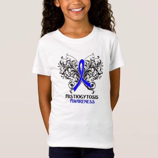 Histiocytose Awareness Butterfly T-shirt (Voorkant)