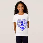 Histiocytose Bewustheid Harde woorden T-shirt (Voorkant volledig)