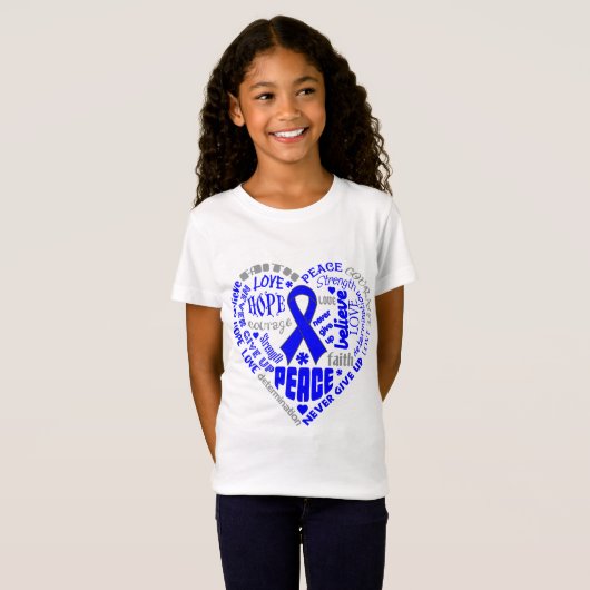 Histiocytose Bewustheid Harde woorden T-shirt (Voorkant volledig)