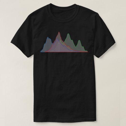 Histogram Fotografie T-shirt (Design voorkant)