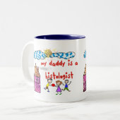 Histologen Kinder T-shirts Tweekleurige Koffiemok (Voorkant links)