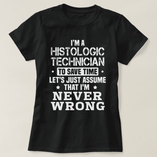 Histologische technicus t-shirt (Design voorkant)