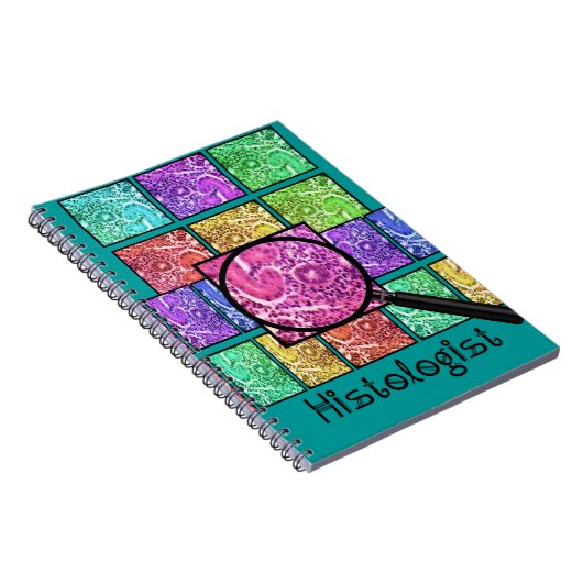 Histologist Gifts Magnified Cells Design Notitieboek (Rechterzijde)
