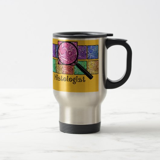 Histologist Gifts Magnified Cells Design Reisbeker (Rechts)