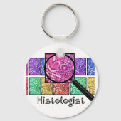 Histologist Gifts Magnified Cells Design Sleutelhanger (Voorkant)
