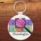 Histologist Gifts Magnified Cells Design Sleutelhanger (Voorkant)