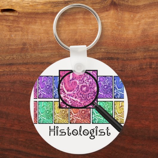 Histologist Gifts Magnified Cells Design Sleutelhanger (Voorkant)