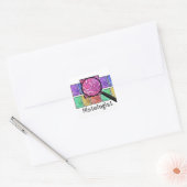 Histologist Gifts Magnified Cells Design Vierkante Sticker (Envelop)