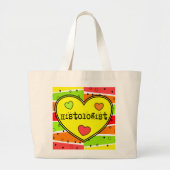 Histology Citrus Heart Canvas tas (Voorkant)