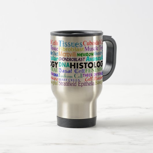 Histoloog Terminology Travel Mug Reisbeker (Voorkant rechts)