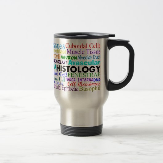 Histoloog Terminology Travel Mug Reisbeker (Rechts)