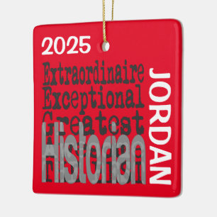 Historian Extraordinaire CUSTOM Keramisch Ornament