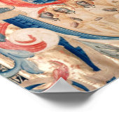 Historiated initiaal "B" die de driedaagse omgevin Poster (Hoek)