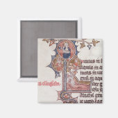 Historiated initiaal 'L' die structuur van Magneet (Voorkant / Achterkant)