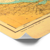 Historic 1918 Nautical Lake Erie Chart poster (Hoek)