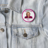 HistoRiC - 2016 Hillary Clinton voor President Ronde Button 5,7 Cm (In situ)