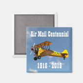 Historic Air Mail Service Centennial Magneet (Voorkant / Achterkant)