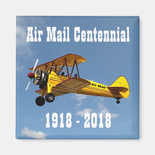 Historic Air Mail Service Centennial Magneet (Voorkant)