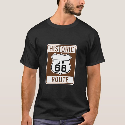 Historic Arizona US Route 66 T-shirt (Voorkant)