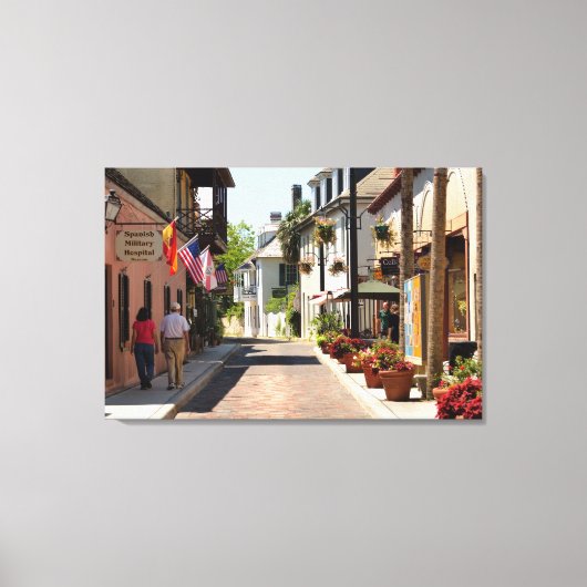 Historic Aviles Street Canvas Afdruk (Voorkant)