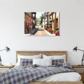 Historic Aviles Street Canvas Afdruk (Insitu (Slaapkamer))