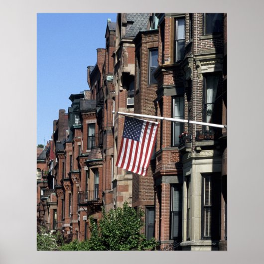 Historic back Bay Area, Boston, Massachusetts Poster (Voorkant)