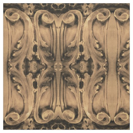 Historic Baker City, Oregon Courthouse Fabric 2 Stof (Swatch)