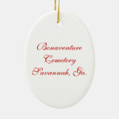 Historic Bonaventure Cemetery Keramisch Ornament (Achterkant)