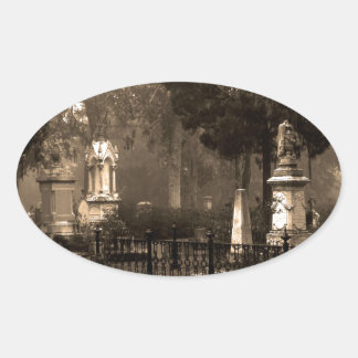 Historic Bonaventure Cemetery Ovale Sticker