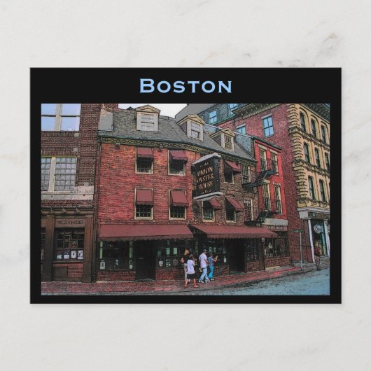 Historic Boston Briefkaart (Voorkant)
