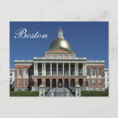 Historic Boston Massachusetts State House Briefkaa Briefkaart (Voorkant)