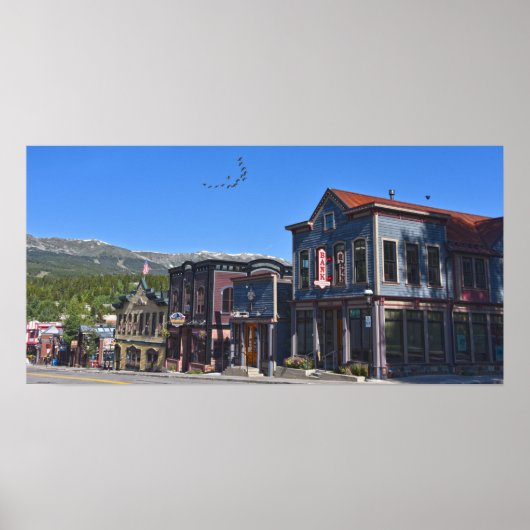 Historic Breckenridge Street, Colorado Poster (Voorkant)