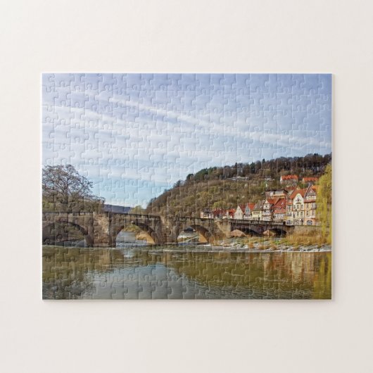 Historic Bridge, Hannoversch-Münden, Duitsland Legpuzzel (Horizontaal)