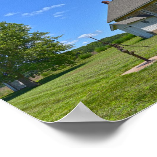 Historic Buck Creek School, Perry, Kansas Poster (Hoek)