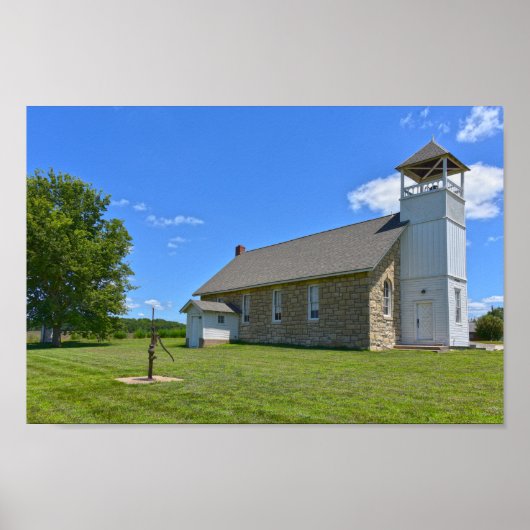 Historic Buck Creek School, Perry, Kansas Poster (Voorkant)