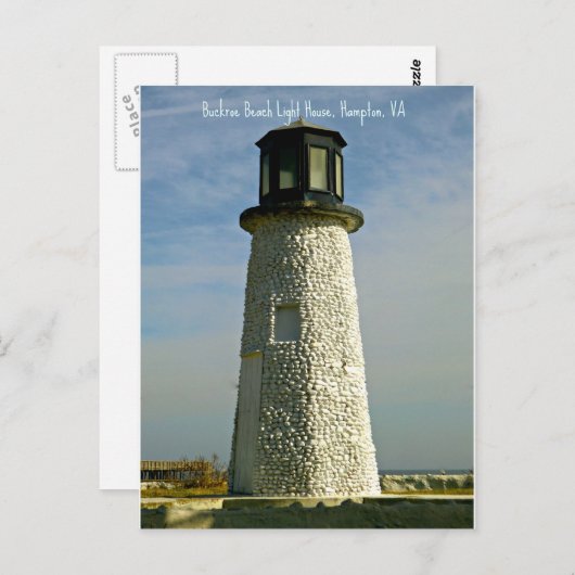 Historic Buckroe Beach Lighthouse Briefkaart (Voorkant / Achterkant)