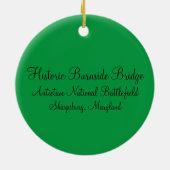 Historic Burnside Bridge Ornament (Achterkant)