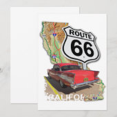 Historic California Route 66 Bedankkaart (Voorkant / Achterkant)