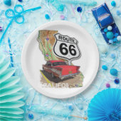 Historic California Route 66 Papieren Bordje (Feest)