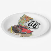 Historic California Route 66 Papieren Bordje (Gekanteld)