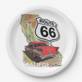 Historic California Route 66 Papieren Bordje