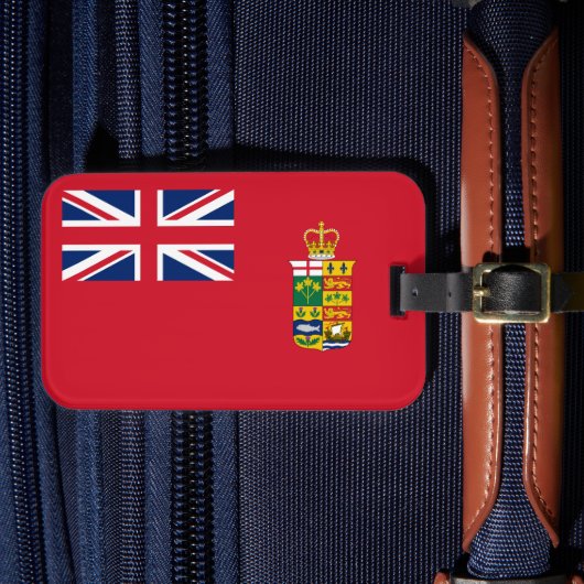 Historic Canadian Red Ensign 1871-1921  Bagagelabel (Voorkant Insitu 4)